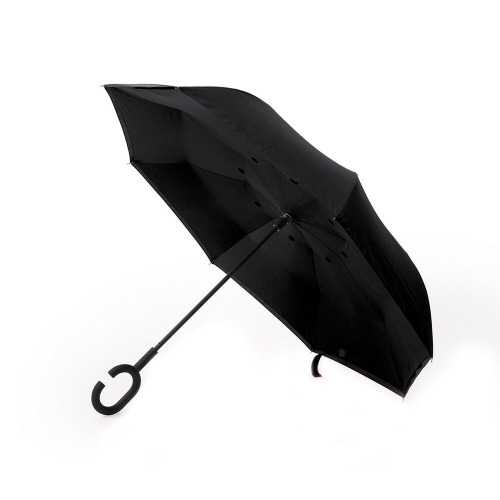 Odwracalny parasol manualny, rączka C Czarny V8987-03 (4)