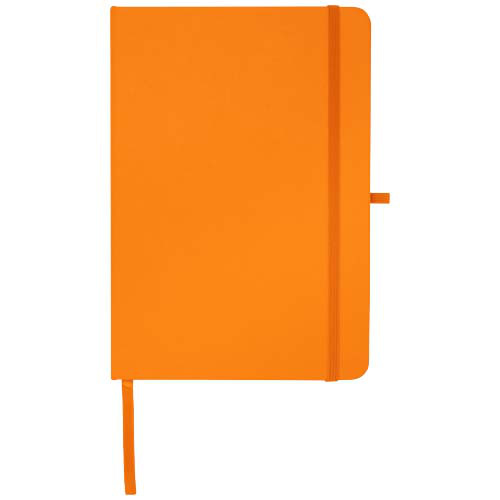 Teak notatnik A5 z twardą okładką z materiałów z recyklingu i stronami w linie Pomarańczowy 10601331 (2)