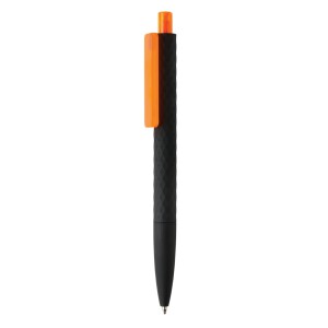 Długopis X3 pomarańczowy, czarny