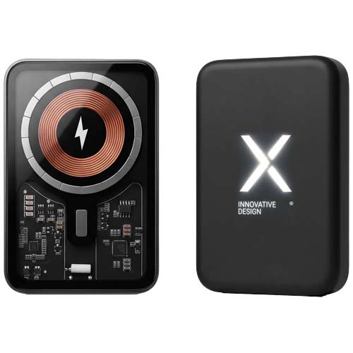 SCX.design P42 MagLED – magnetyczny powerbank o pojemności 10 000 mAh Czarny 1PX24090 (3)