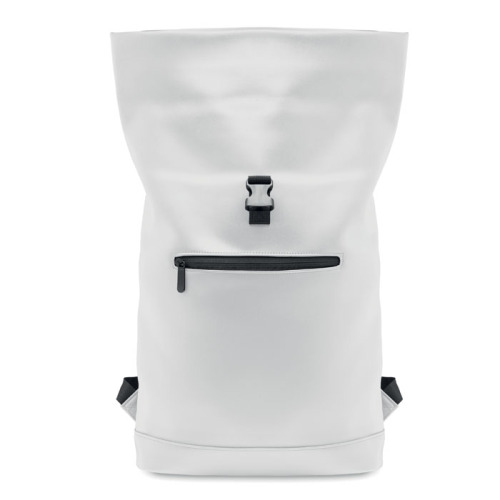 Plecak na laptopa PU rolltop Bialy MO2230-06 (4)