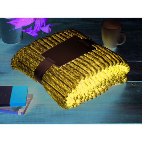 Flanelowy koc z przędzy Granatowy MO9363-04 (3)