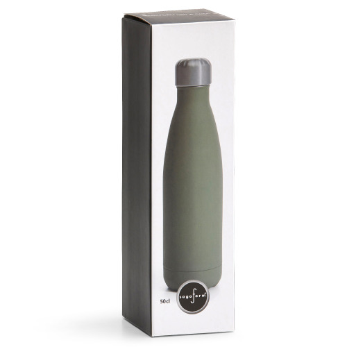 Sagaform Nils Butelka stalowa gumowa 500ml Zielony LT52022-N0031 (2)