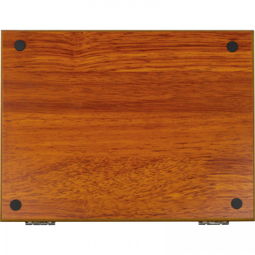 Zestaw piersiówka, szachy, karty i kości GRACE Brązowy 6078601 (6)