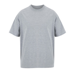 BOXY MEN T-SHIRT OVERSIZE Jasnoszary Melanż