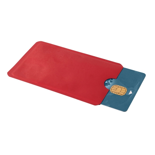 Etui na kartę kredytową, ochrona przed RFID czerwony V0607-05 (1)
