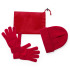Zestaw zimowy, czapka i rękawiczki czerwony V7156-05  thumbnail