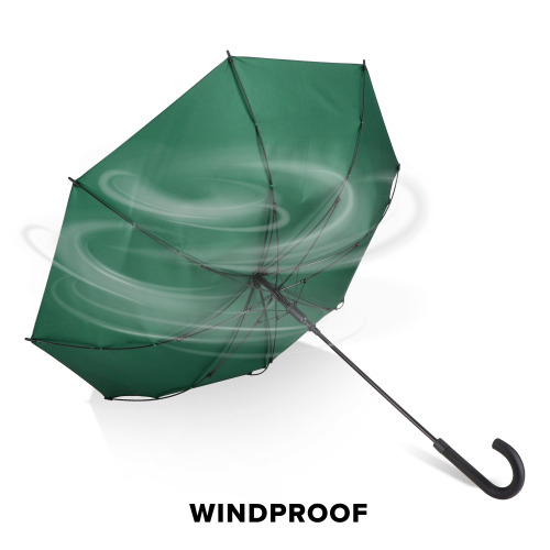 Verdure 190T Pongee 23" Wiatroodporny parasol z uchwytem, automatyczny Ciemnozielony LT97119-N0030 (2)