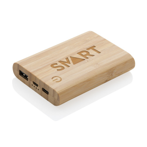 Bambusowy power bank 5000 mAh Brązowy P322.259 (5)