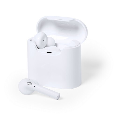 Bezprzewodowe słuchawki douszne biały V0144-02 