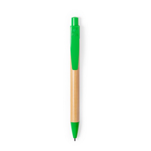 Bambusowy długopis zielony V1992-06 (2)