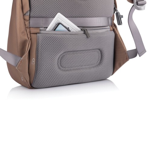 Bobby Soft, plecak na laptopa 15,6", chroniący przed kieszonkowcami, wykonany z RPET brązowy V0998-16 (9)