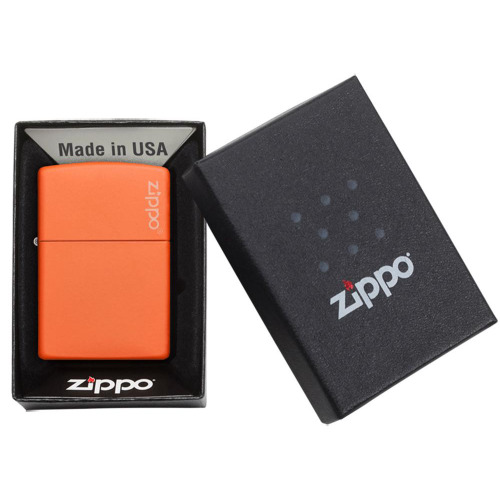 Zapalniczka Zippo Classic z logo Pomarańczowy mat ZIP60001268 (3)