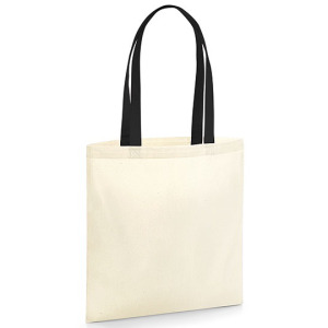 Torba Klasyczna Bawełniana Organiczna - Black & Natural