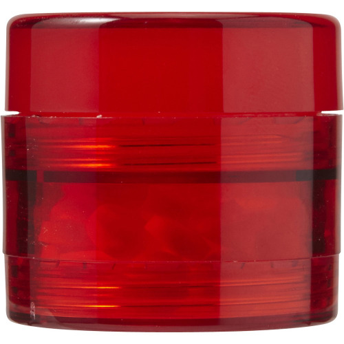 Pojemnik z miętówkami, balsam do ust czerwony V7909-05 (1)
