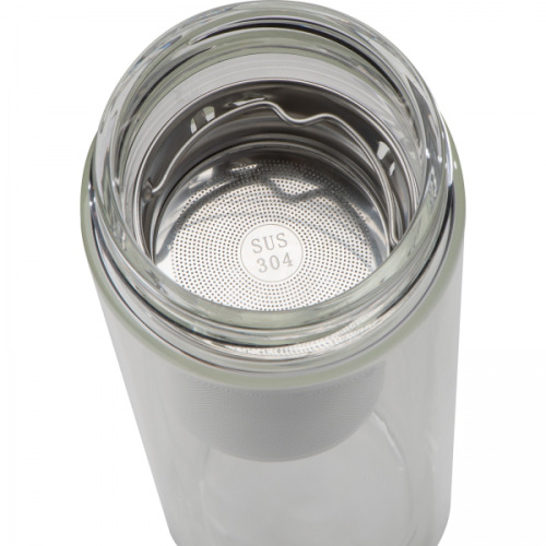 Butelka szklana termiczna 420 ml HENDRIK Przeźroczysty 6134366 (5)