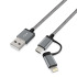 Aluminiowy 1m kabel do transferu danych szary EG 009507 (2) thumbnail