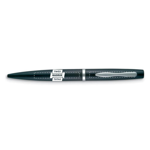 Aluminiowy długopis czarny