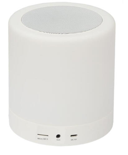 Głośnik Bluetooth z lampą LED na dotyk Biały