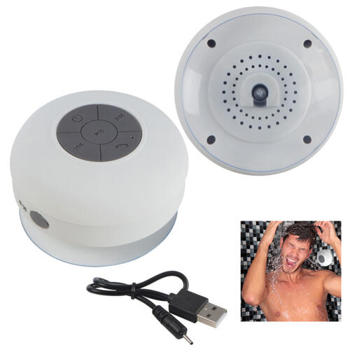 Głośnik łazienkowy Bluetooth biały