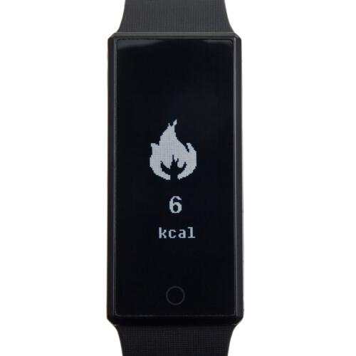 Monitor aktywności, bezprzewodowy zegarek wielofunkcyjny czarny