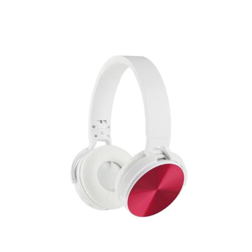 Bezprzewodowe słuchawki nauszne czerwony