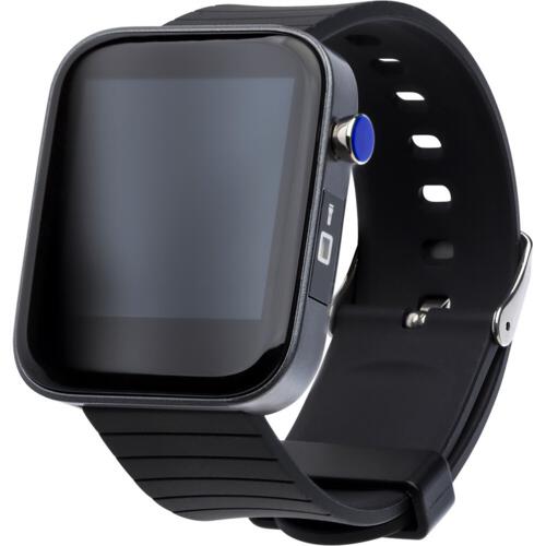 Monitor aktywności, bezprzewodowy zegarek wielofunkcyjny czarny