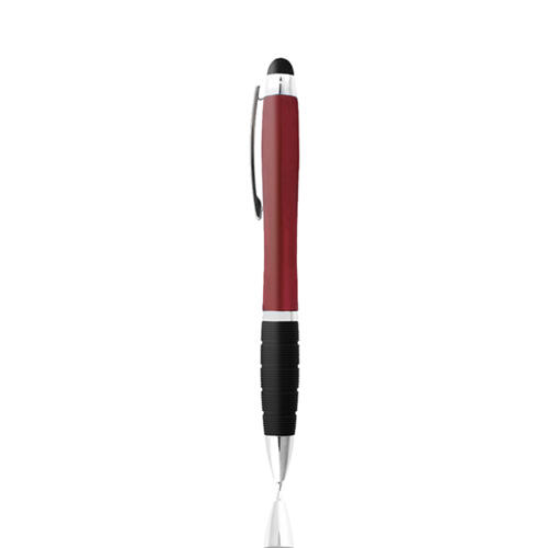 Długopis metalowy touch pen lighting logo Dark Red
