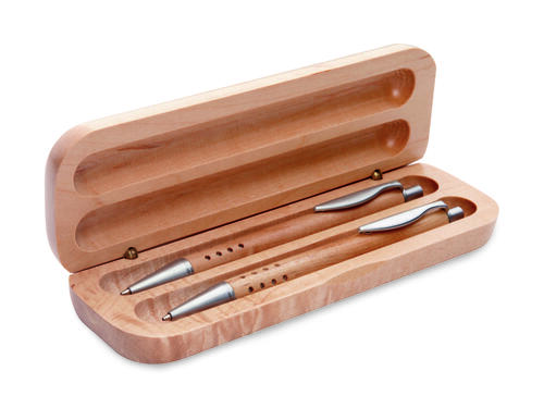 Długopis i ołówek w pudełku drewna KC1701-40 (4)