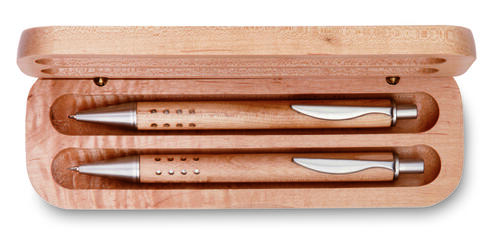 Długopis i ołówek w pudełku drewna KC1701-40 (5)