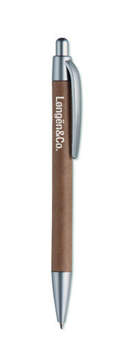 Długopis z kartonowym korpusem srebrny mat MO8105-16 (2)