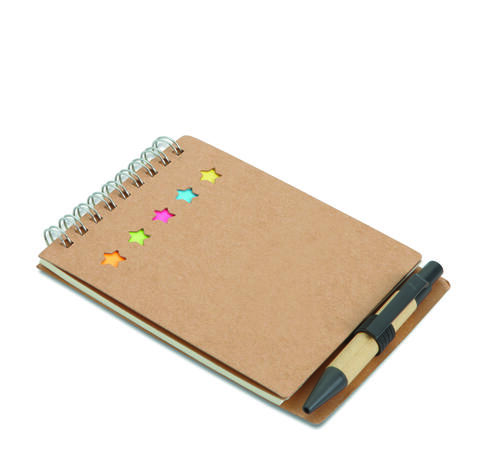 Notes z długopisem oraz koloro beżowy