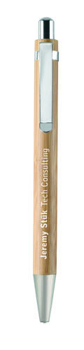 Bambusowy zestaw długopis  i o drewna MO8111-40