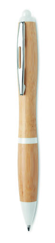 Długopis z bambusa biały