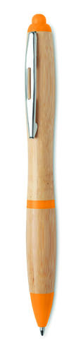 Długopis z bambusa pomarańczowy