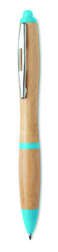 Długopis z bambusa turkusowy