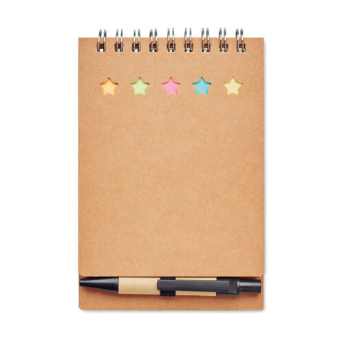 Notes z długopisem oraz koloro beżowy MO8107-13 
