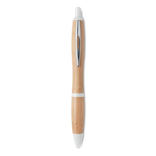 Długopis z bambusa biały