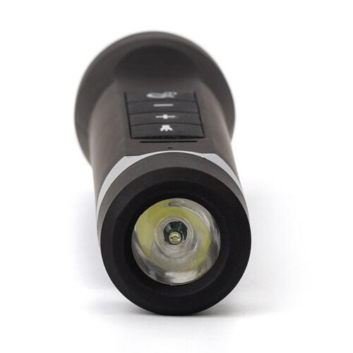 Wielofunkcyjna latarka LED, głośnik bezprzewodowy, power bank czarny V7267-03 (6)