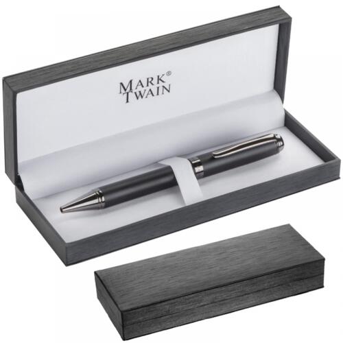 Długopis metalowy Mark Twain Czarny 1057603
