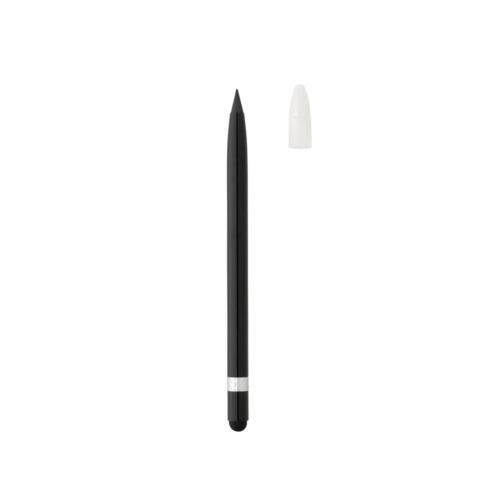 Aluminiowy ołówek z gumką czarny P611.121 (1)