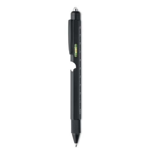 Długopis z poziomicą i miarką czarny MO2072-03 (1)
