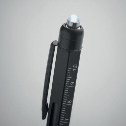 Długopis z poziomicą i miarką czarny MO2072-03 (7)