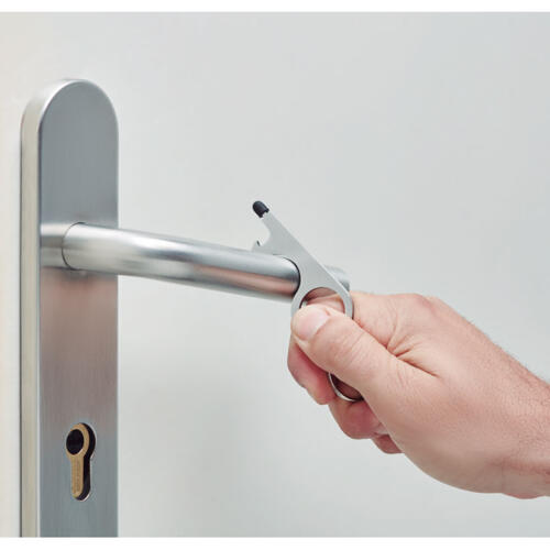 Bezdotykowy otwieracz do drzwi srebrny mat MO6133-16 (2)