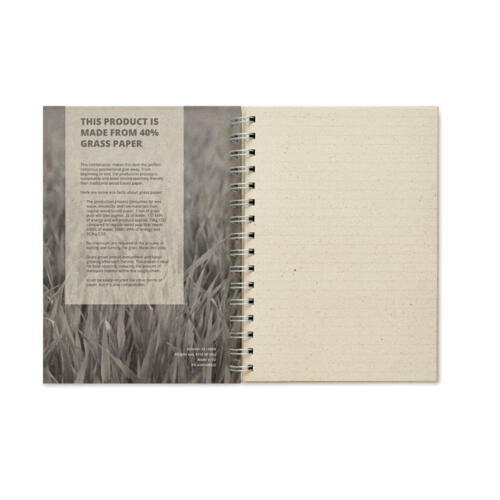 Notes A5 w linie, papier z trawy beżowy MO6541-13 (4)
