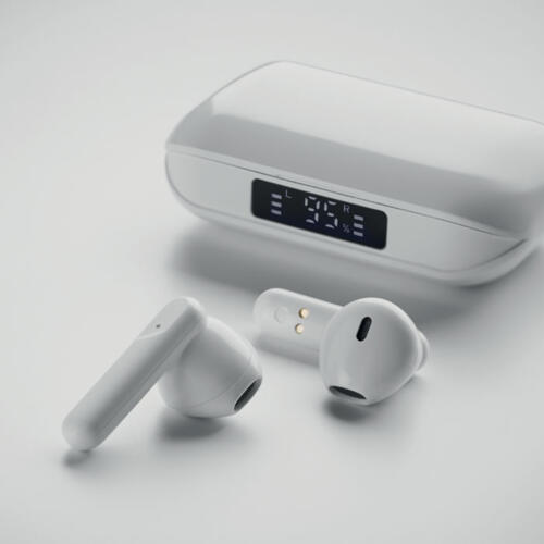 Słuchawki douszne TWS z ABS biały MO6946-06 (3)