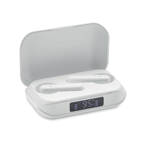 Słuchawki douszne TWS z ABS biały MO6946-06 (4)