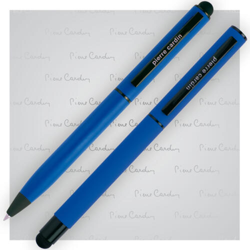 Zestaw piśmienny touch pen, soft touch CELEBRATION Pierre Cardin niebieski B0401006IP304 