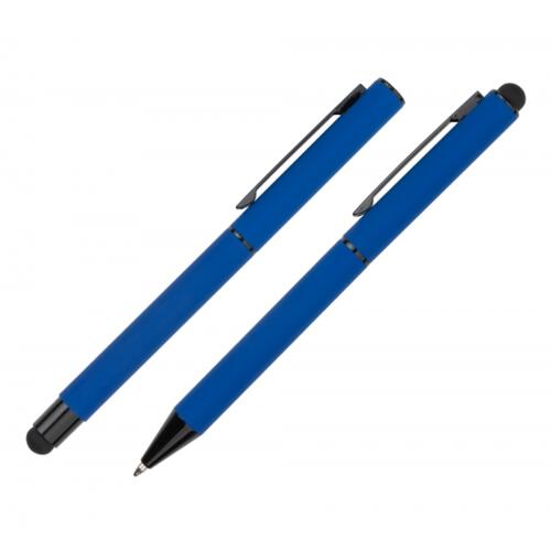 Zestaw piśmienny touch pen, soft touch CELEBRATION Pierre Cardin niebieski B0401006IP304 (5)