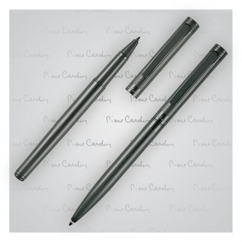 Zestaw piśmienniczy długopis i pióro kulkowe RENEE Pierre Cardin grafitowy B0400201IP377 